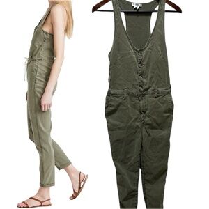 Paige Christy Utility Jumpsuit Olive Green